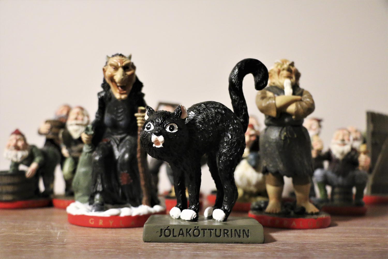 Yule Cat, Gryla, Leppaludi and Yule Lads figurines