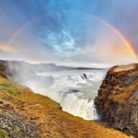 Gullfoss waterfall , Iceland