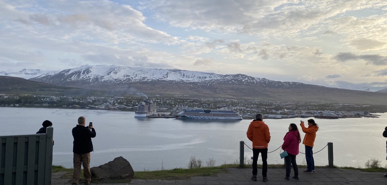 Overlooking the Akureyri port, Iceland's Capital of the North