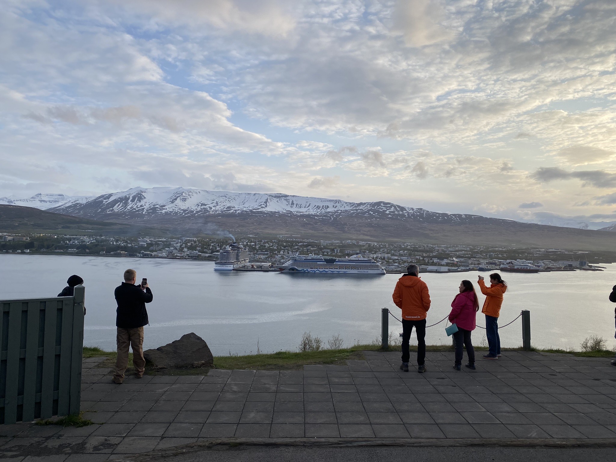 Overlooking the Akureyri port, Iceland's Capital of the North