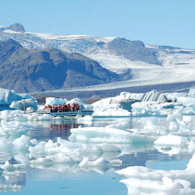 Boat tour at the Glacier Lagoon