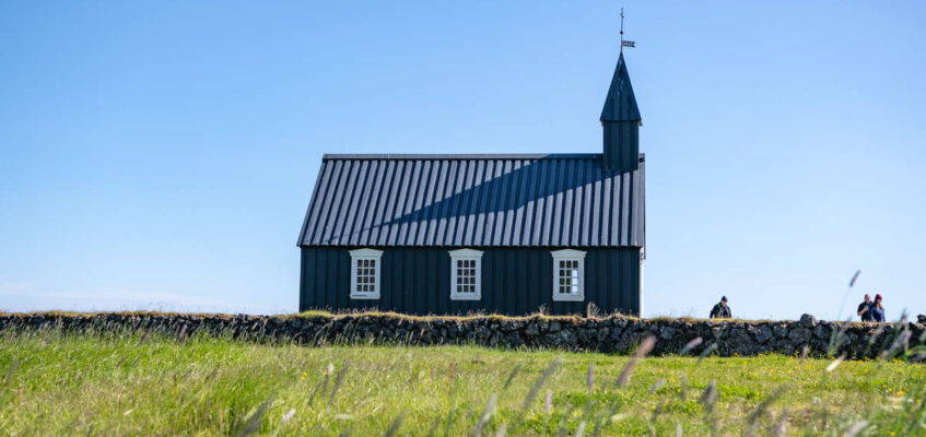 Budir black church on Snaefellsnes