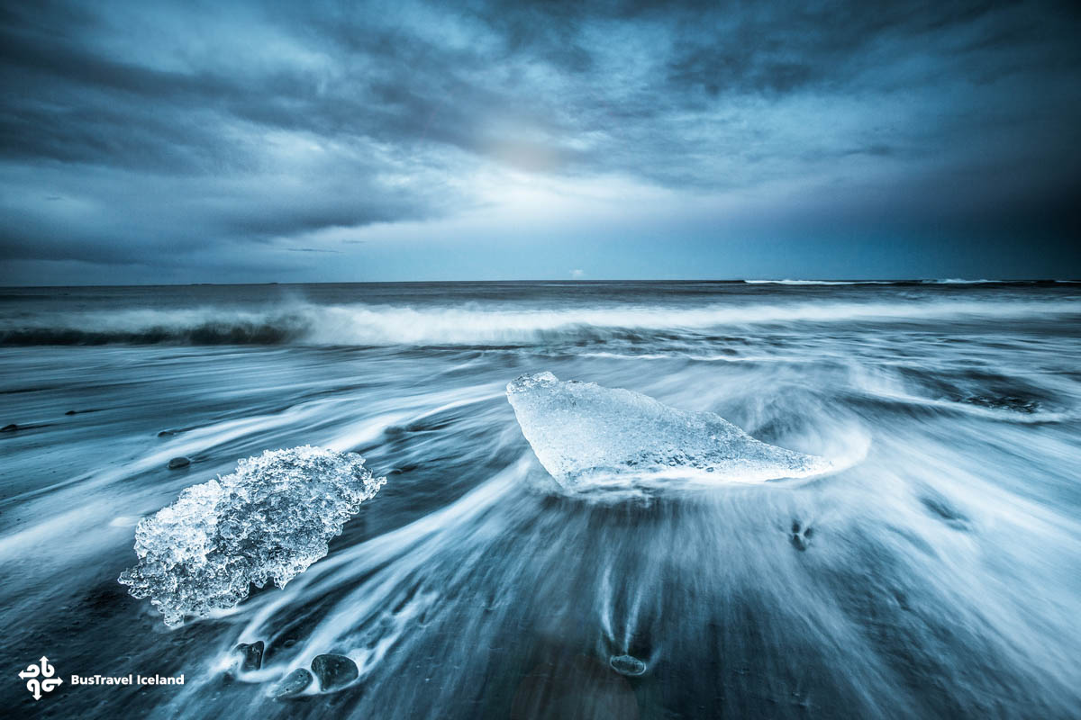 Crystal Iceberg on Diamond Beach