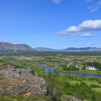 Thingvellir national park in summer