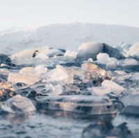 Ice at glacier lagoon