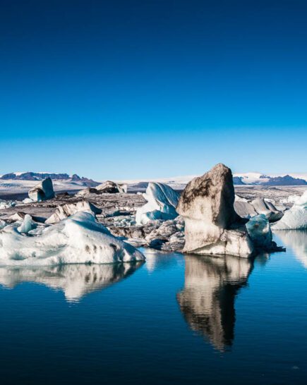 Glacier Lagoon in summer