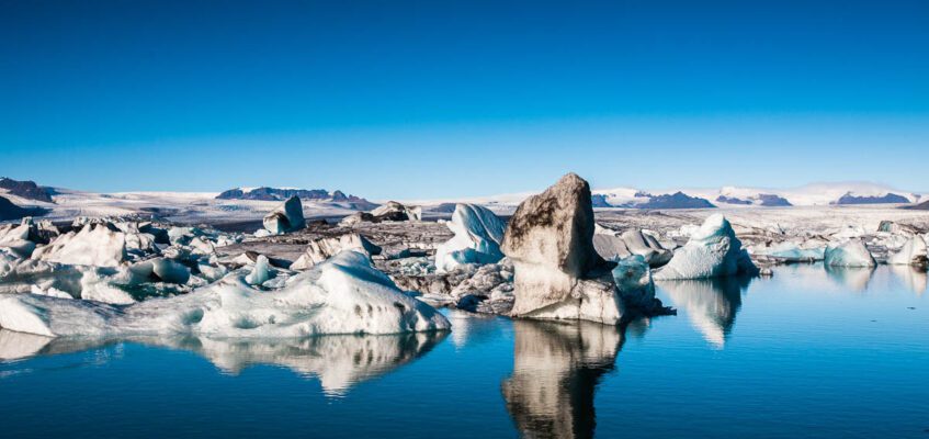 Glacier Lagoon in summer