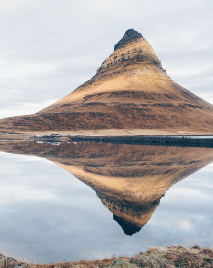 Kirkjufell mountain and waterfall snaefellsnes-6198