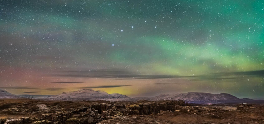 Northern Lights at Thingvellir national park