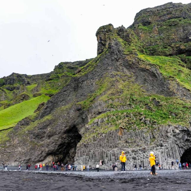 Basalt columns at Reynisfjara black sand beach