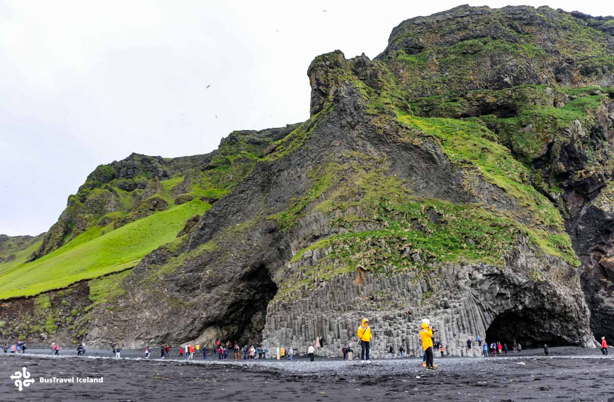 Basalt columns at Reynisfjara black sand beach