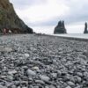 Reynisfjara black sand beach in summer