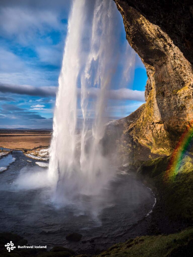 Seljalandsfoss waterfall in south iceland