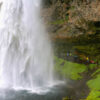 Seljalandsfoss waterfall in summer