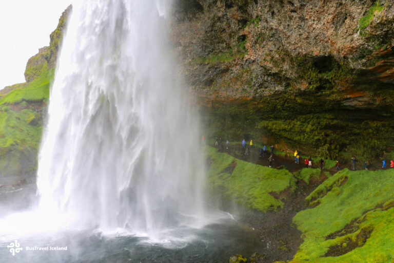 Seljalandsfoss waterfall in summer