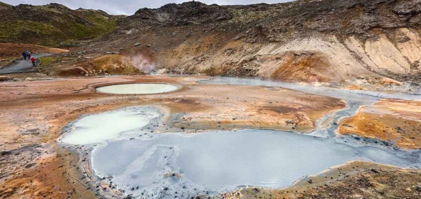 Seltún Geothermal Area in summer