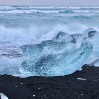 Diamond beach crystal iceberg