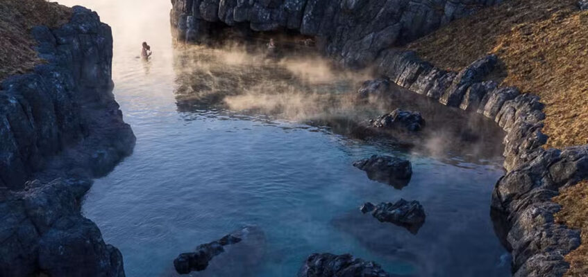 Sky Lagoon geothermal spa and infinity pool