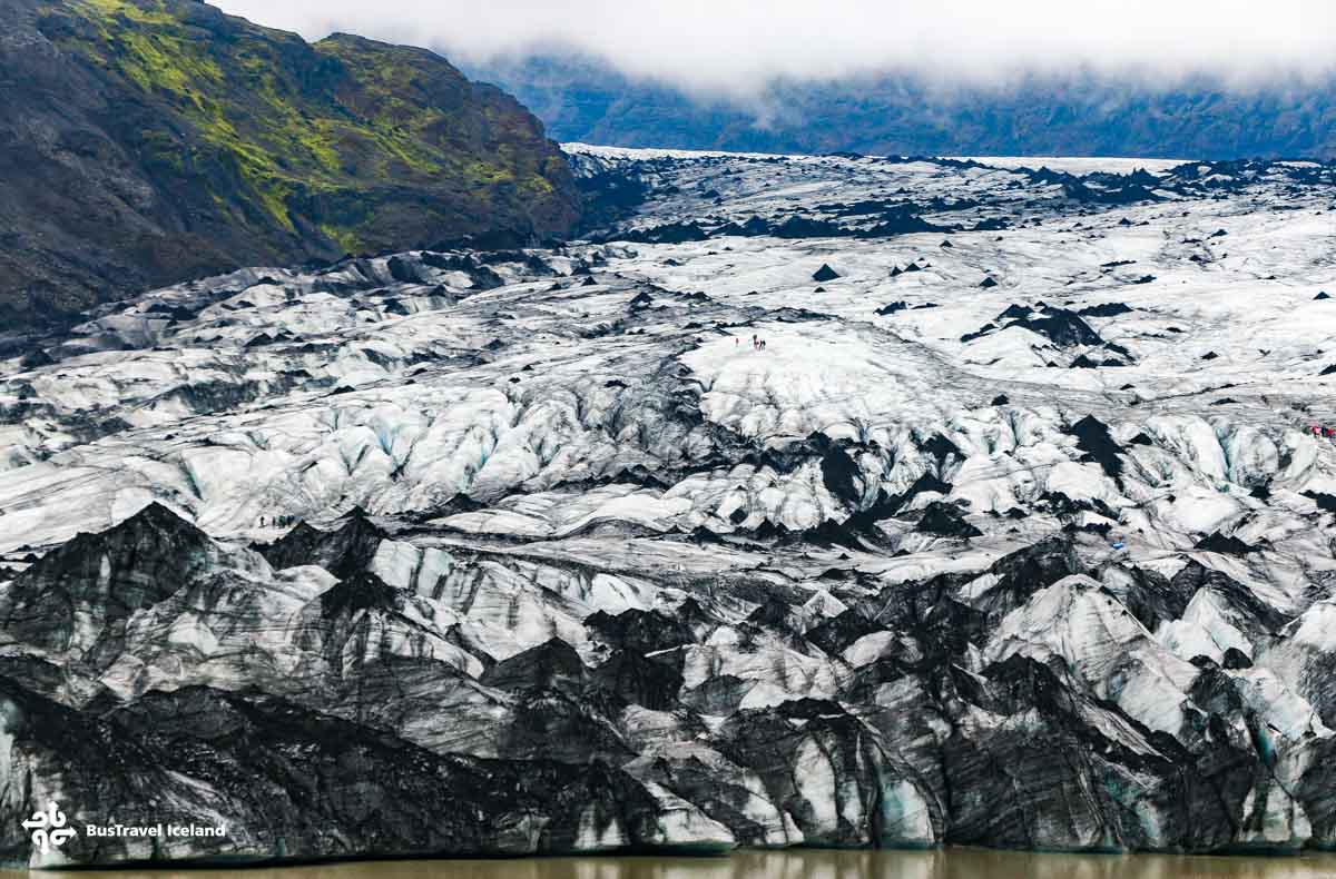 Solheimajokull glacier in summer