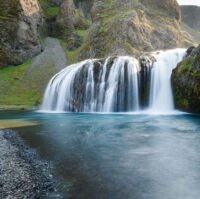 Stjórnarfoss waterfall south iceland