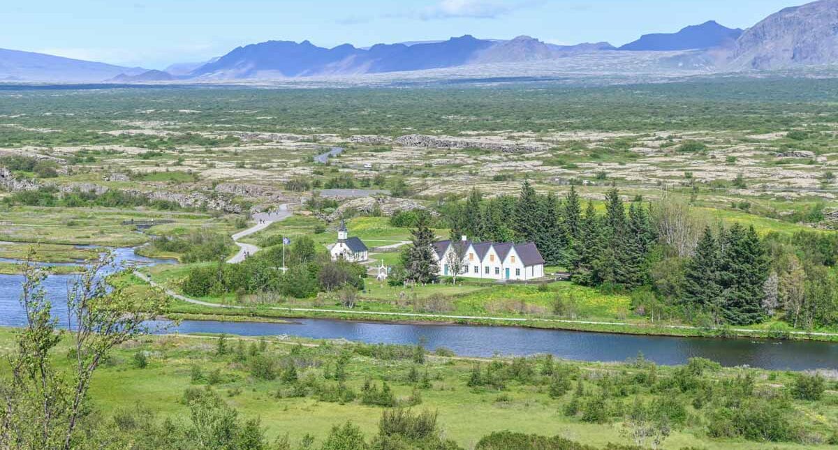 Thingvellir National Park in summer
