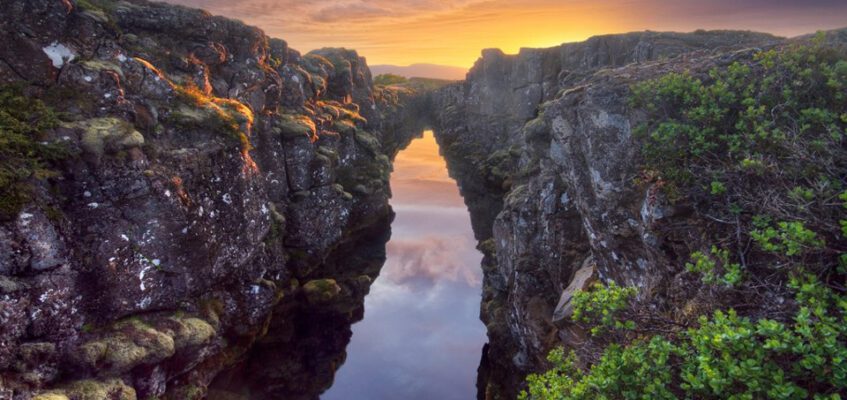 Continental divide Iceland