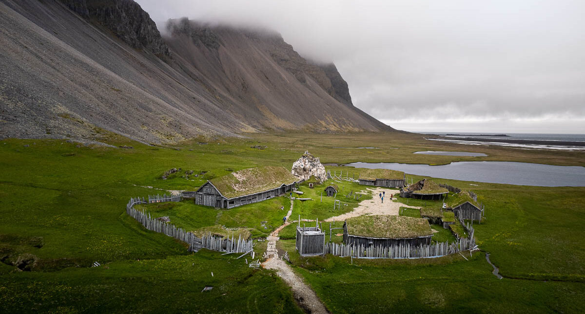 Discover the Viking Village Beneath Mountain Vestrahorn in East Iceland