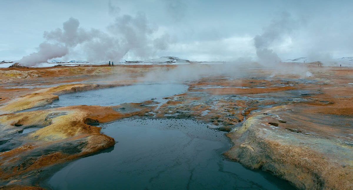 Námaskarð geothermal fields in its active condition