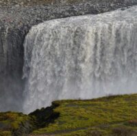 Dettifoss waterfall in summer