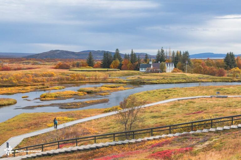 The glorious Autumn colors of the beautiful Thingvellir National Park, the Golden Circle of Iceland [Photo by Yanshu]