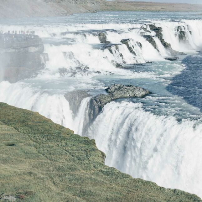 Gullfoss waterfall landing page header image-16
