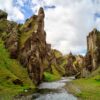 Famous Fjadrargljufur canyon in Iceland. Top tourism destination. South East of Iceland, Europe