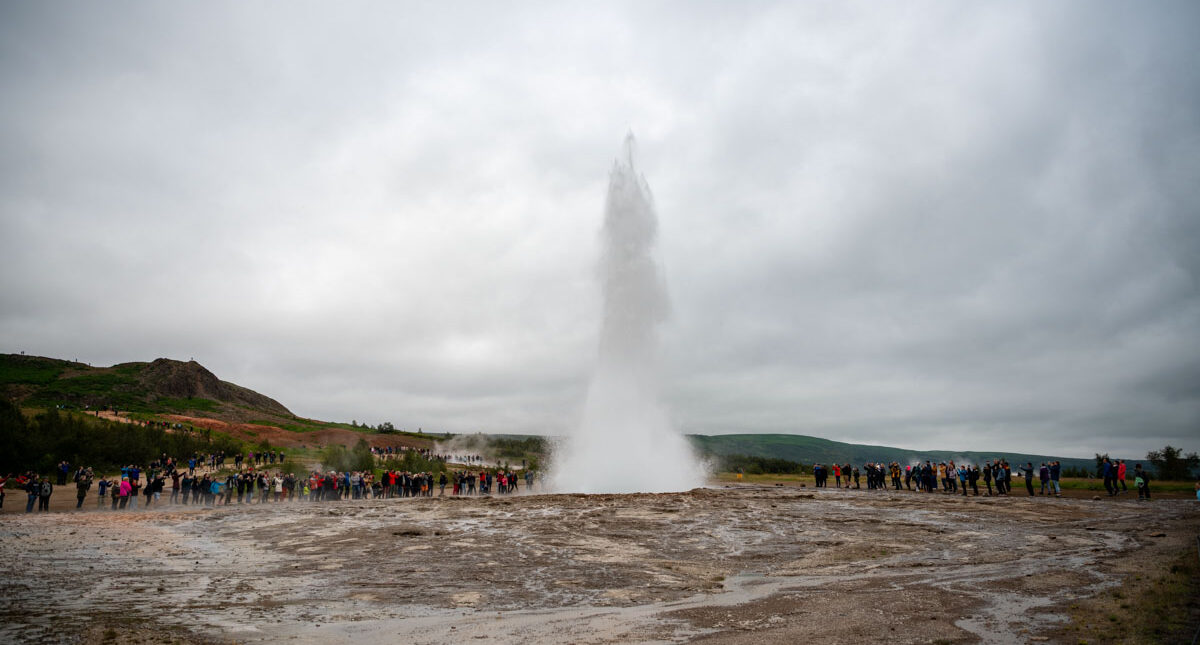 Geysir geothermal Area in Golden Circle of Iceland-DSC_3754