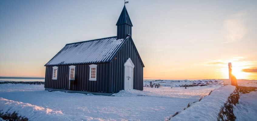 Budir black church Snaefellsnes Peninsula