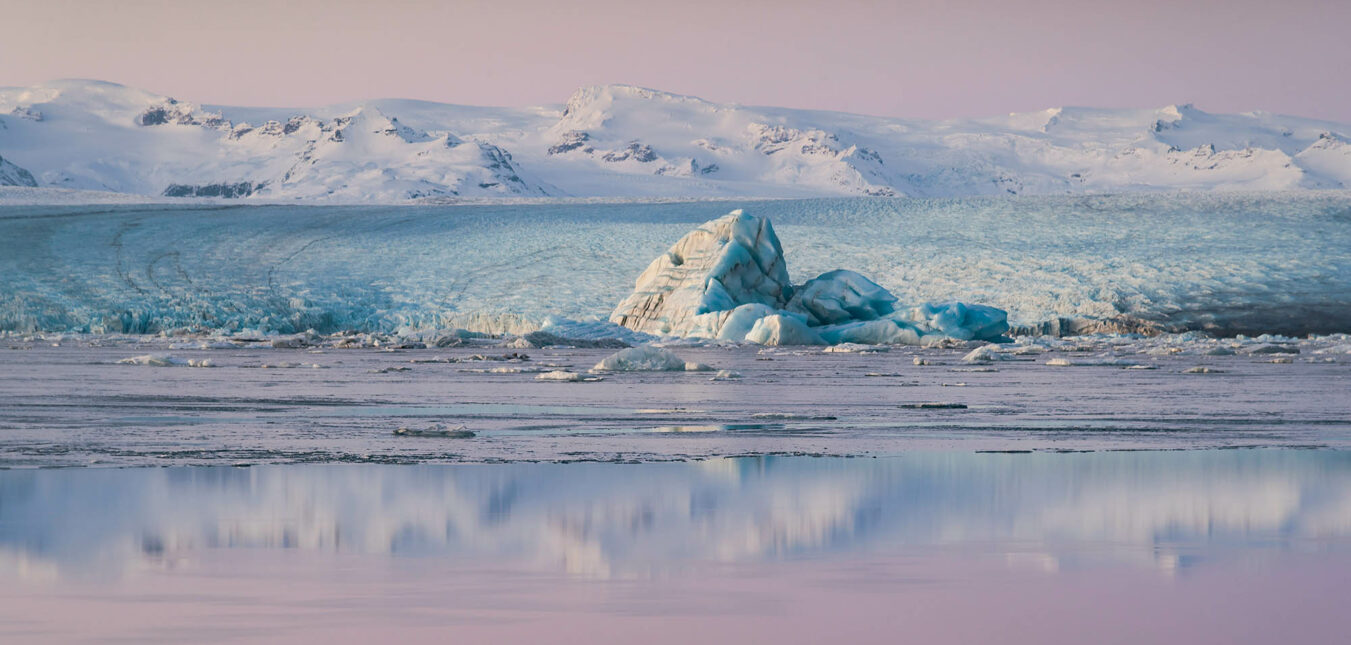 Iceland winter speical offer BusTravel Iceland tours Winter in glacier lagoon in Iceland