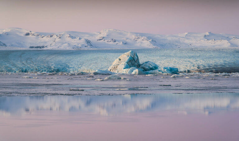 Iceland winter speical offer BusTravel Iceland tours Winter in glacier lagoon in Iceland