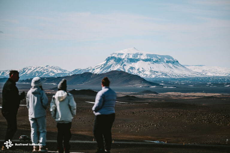Herdubreid is a beautiful mountain located north of Vatnajokull in the desolate lava field of Odadahraun.
