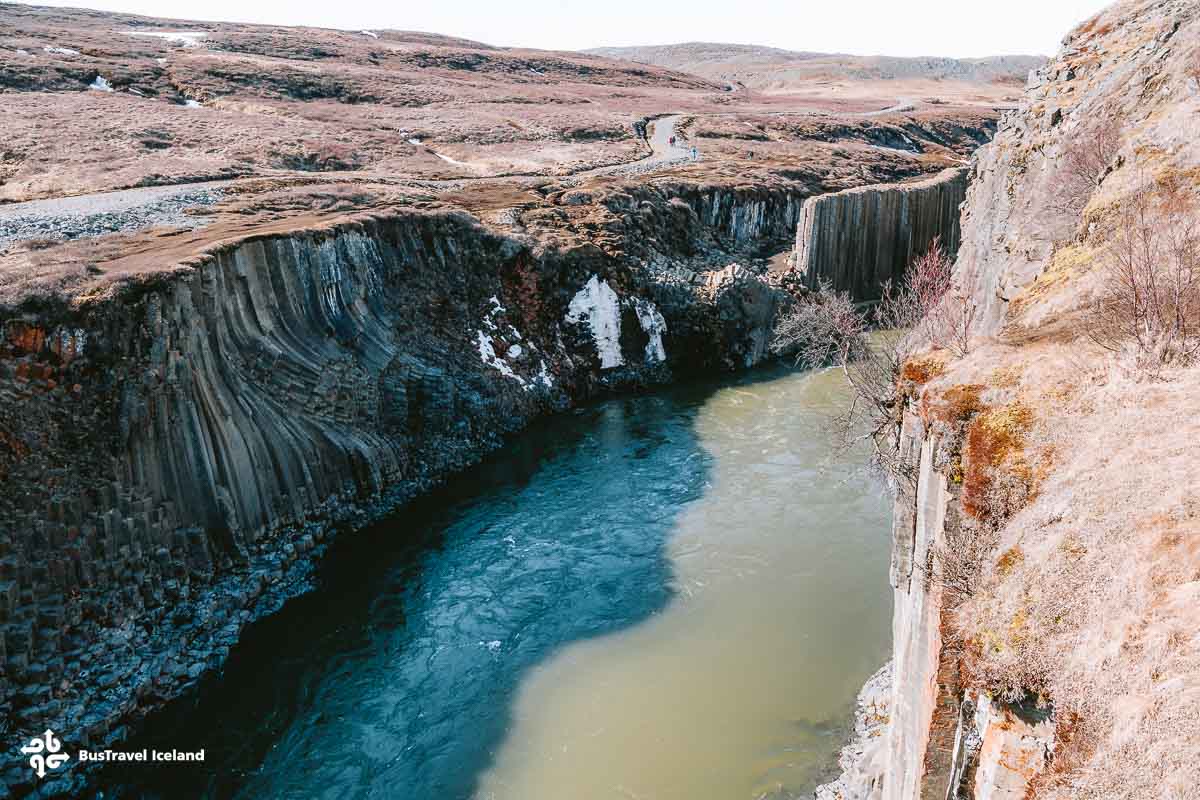 Studlagil canyon in East Iceland-6503 Studlagil Canyon in Iceland is renowned for its stunning basalt columns and crystal-clear glacial river, offering one of the most picturesque and unique landscapes in the country.