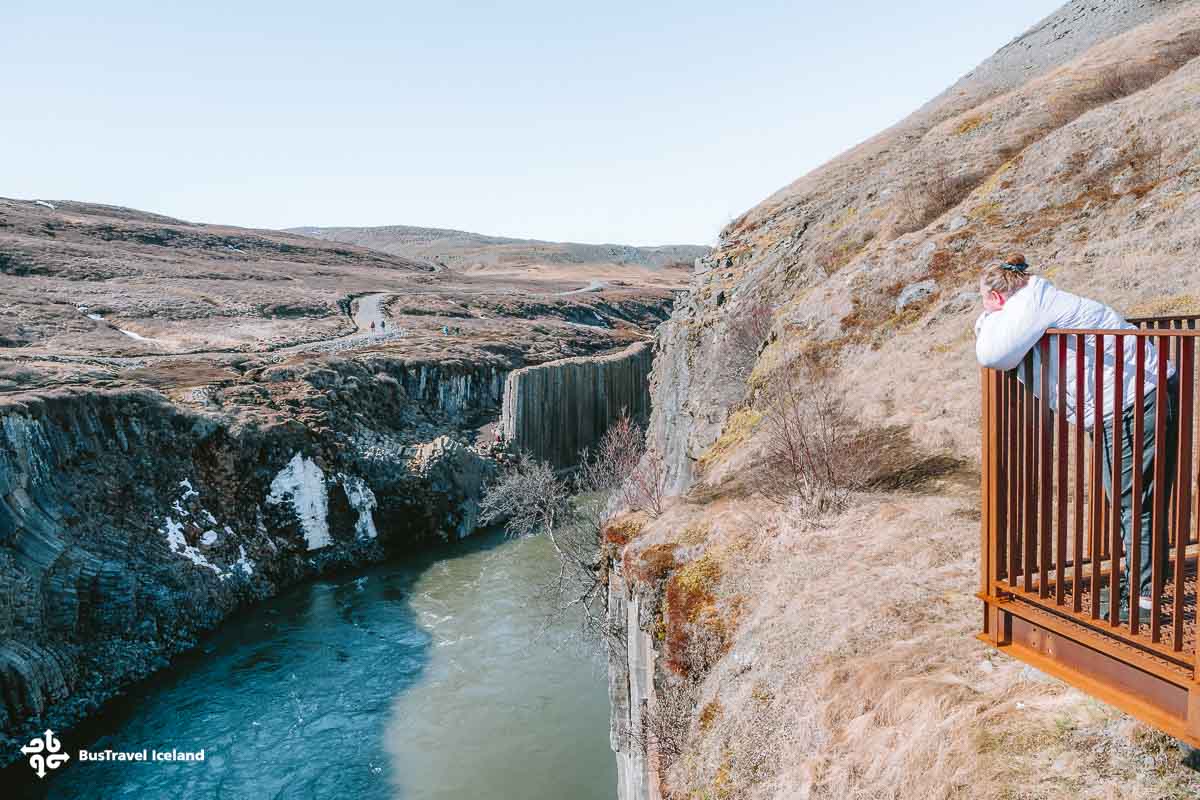 Studlagil canyon in East Iceland-6505 Studlagil Canyon in Iceland is renowned for its stunning basalt columns and crystal-clear glacial river, offering one of the most picturesque and unique landscapes in the country.