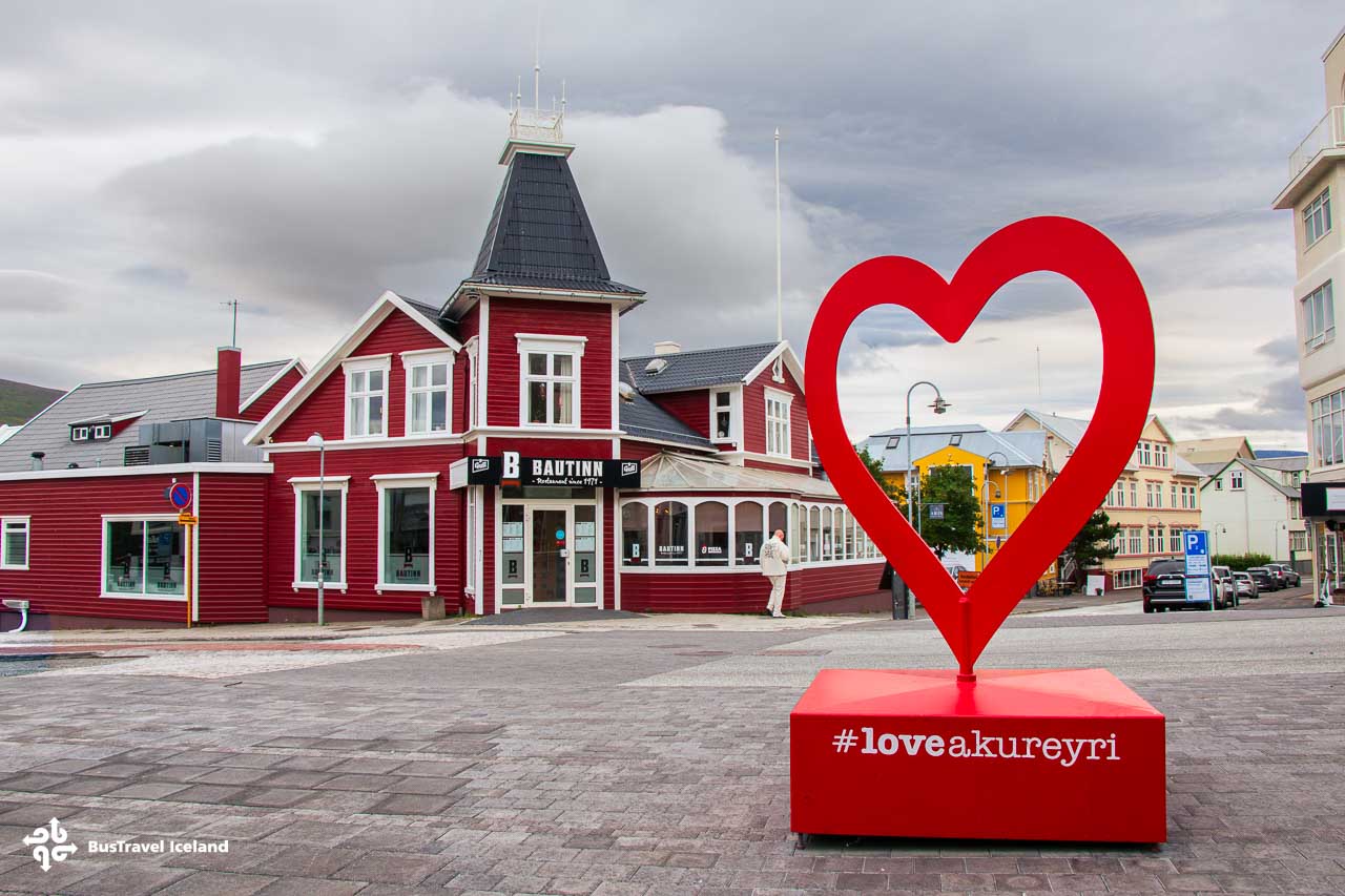 Akureyri in North Iceland