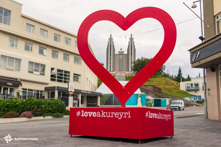 Akureyri in North Iceland