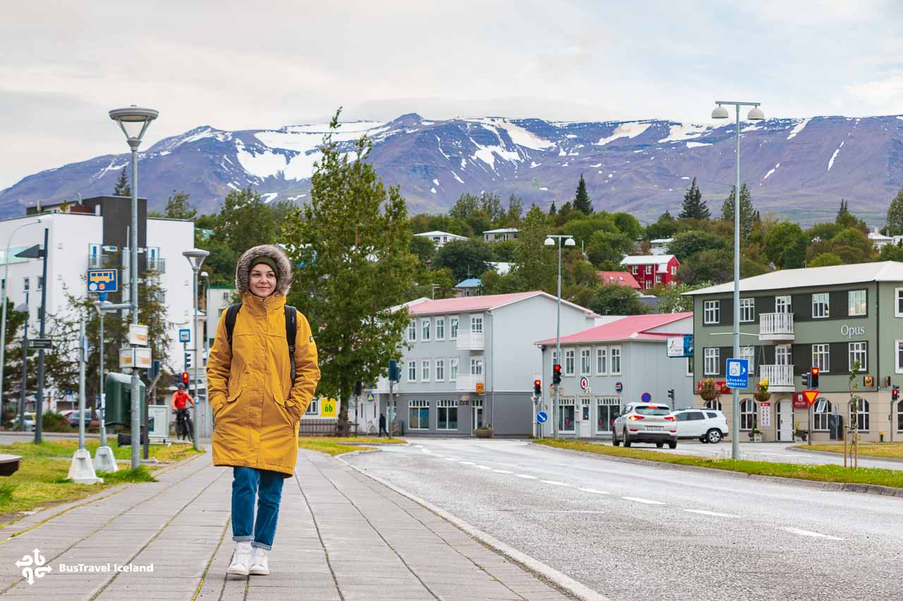 Akureyri in North Iceland