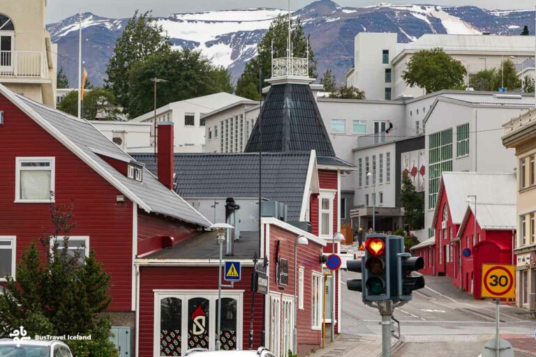 Akureyri in North Iceland