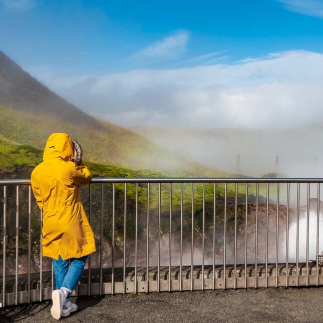 Deildartunguhver hot springs in West Iceland
