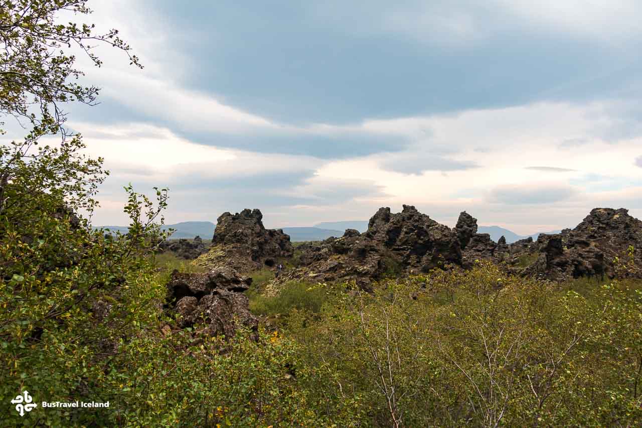 Dimmuborgir lava field in North Iceland