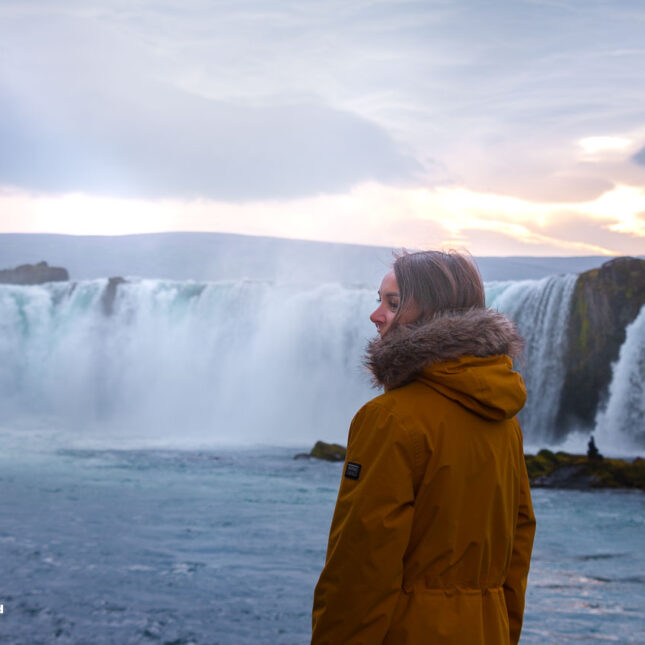 Godafoss waterfall in North Iceland