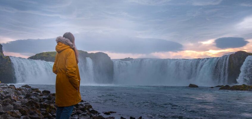 Godafoss waterfall in North Iceland