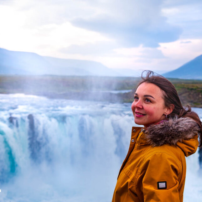 Godafoss waterfall in North Iceland