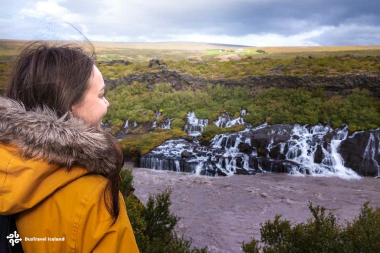 Hraunfossar waterfalls in West Iceland