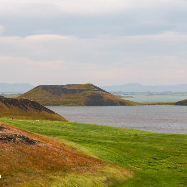 Lake Myvatn area in North Iceland